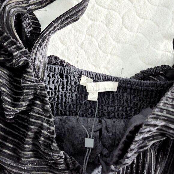 NEW AELY Los Angeles bodysuit black velour soft small - Picture 4 of 7